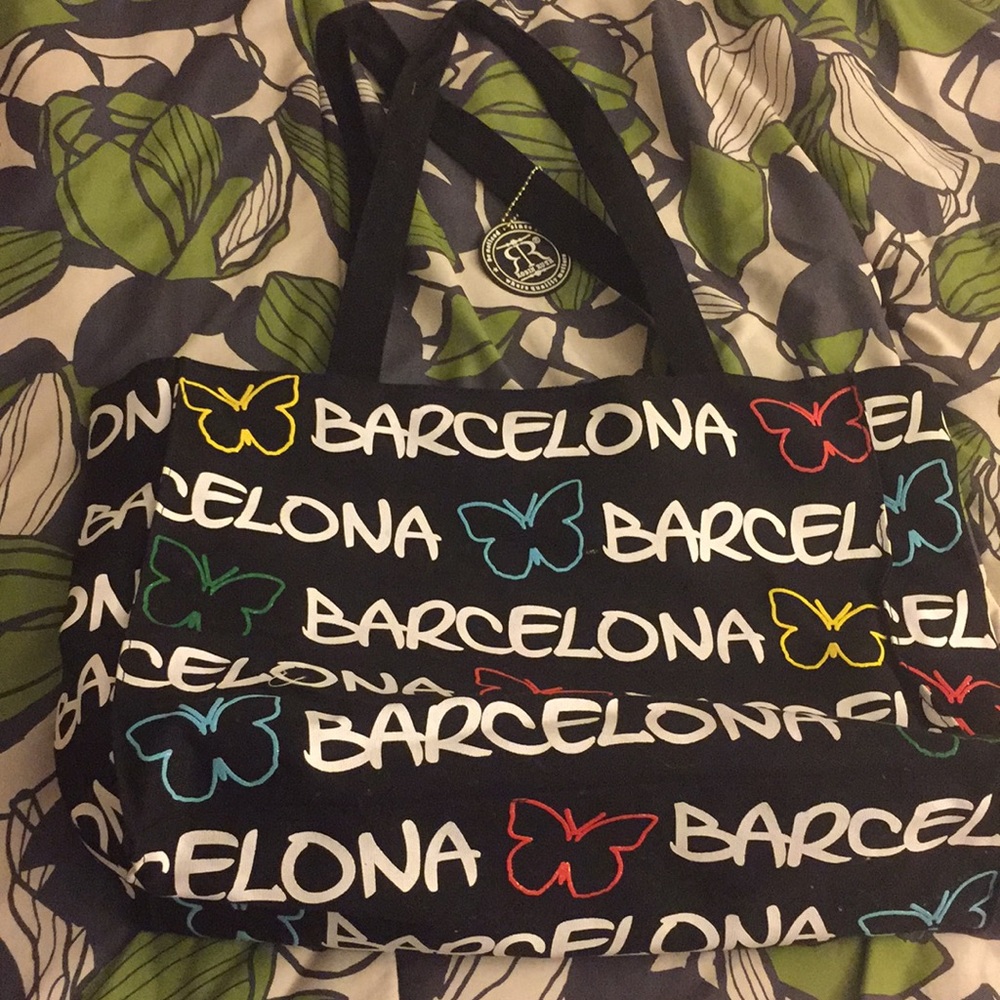 Fabric tote Barcelona #beach #summer